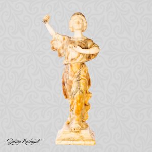 Lady French marble figurine on a pedestal