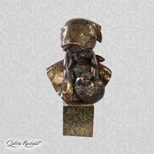 Motherhood, french bronze figurine