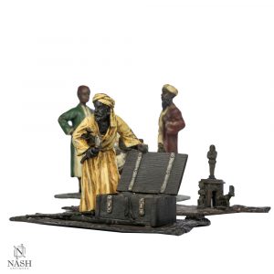 Pair of Orientalist Bronze Standing Figures