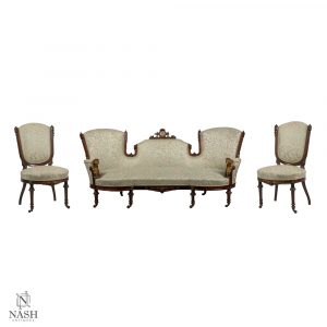 Vintage Art Deco Sofa and Chair Set