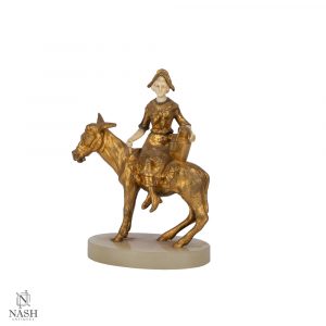 Girl Sitting on Horse Sculpture